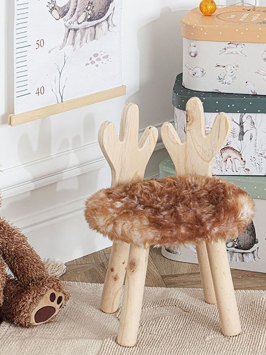 Детска Табуретка Deer Кафяв 27x38бр