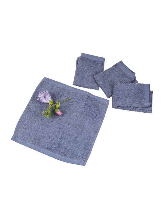 Kipper Towel from 100% Cotton in Purple Color 30x30cm 4pcs
