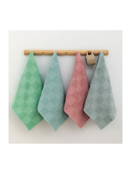 Palamaiki Suki Towel from 100% Cotton in Green Color 40x60cm 2pcs