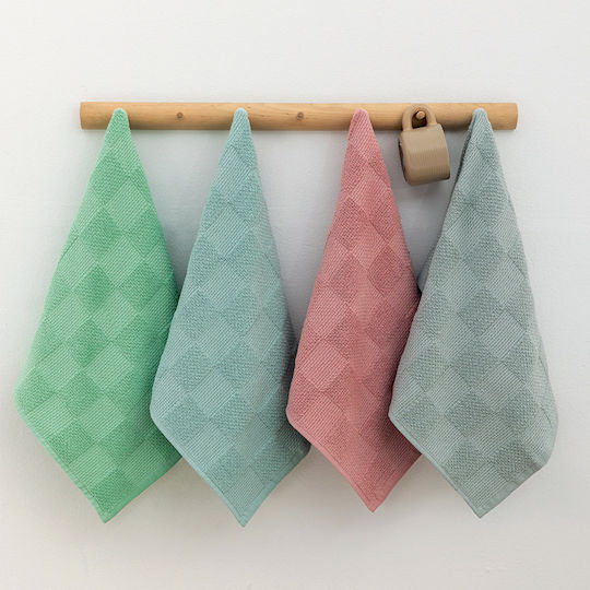 Palamaiki Suki Towel from 100% Cotton in Green Color 40x60cm 2pcs