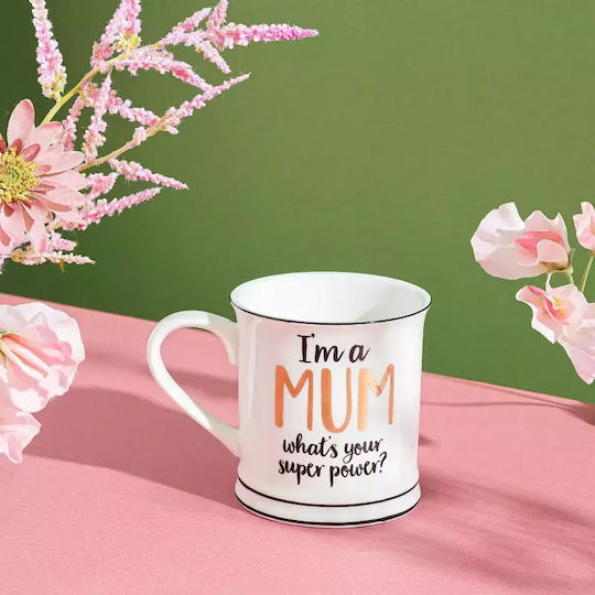 Sass & Belle I am a Mum Mug Ceramic White 400ml