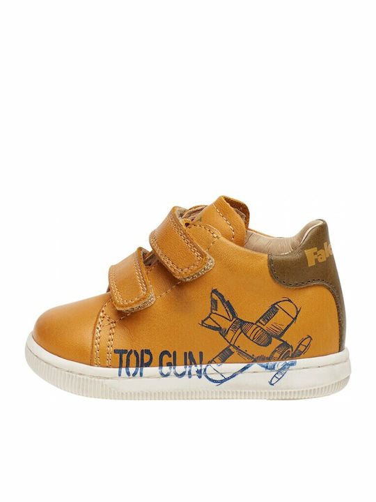 Falcotto Kids Sneakers with Scratch Tabac Brown