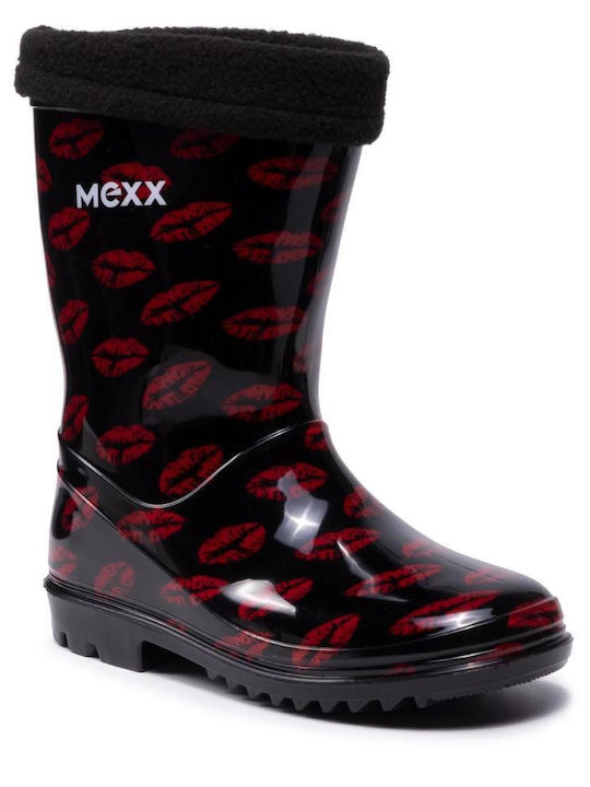 Mexx Cizme de cauciuc pentru copii Negre
