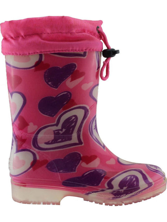Zak Shoes Παιδικές Γαλότσες 98/054 Ρόζ