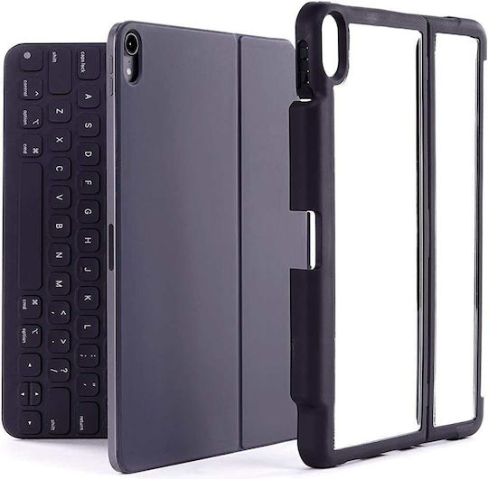 STM Dux Shell Flip Cover Ανθεκτική με Πληκτρολόγιο Μαύρη (Apple iPad Pro 12.9 (2018/20/21/22))