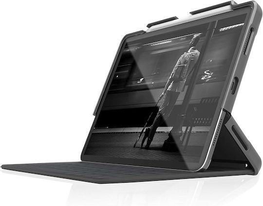STM Dux Shell Flip Cover Ανθεκτική με Πληκτρολόγιο Μαύρη (Apple iPad Pro 12.9 (2018/20/21/22))