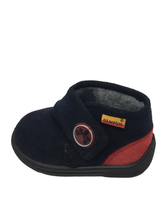 Titanitos Anatomic Kids Slippers Boots Blue