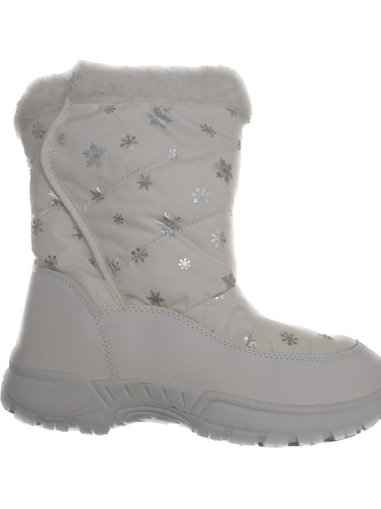 Β843158 Meridian Apre Ski Λευκή Μπότα Χιονιού