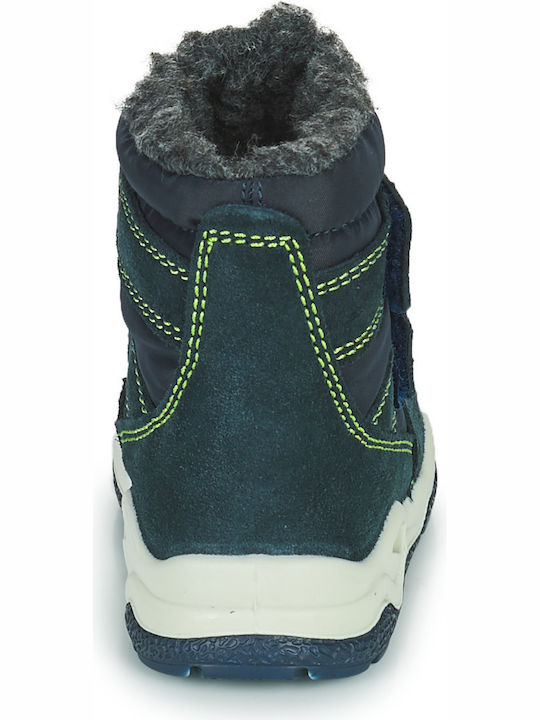 Citrouille et Compagnie Kinder-Schneestiefel mit Klettverschluss Marineblau