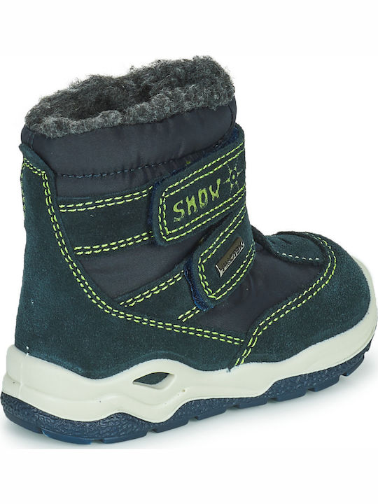 Citrouille et Compagnie Kinder-Schneestiefel mit Klettverschluss Marineblau