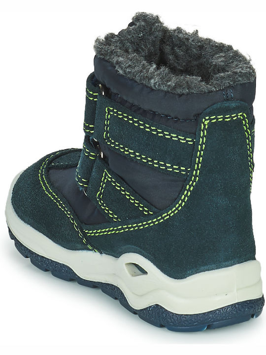 Citrouille et Compagnie Kinder-Schneestiefel mit Klettverschluss Marineblau