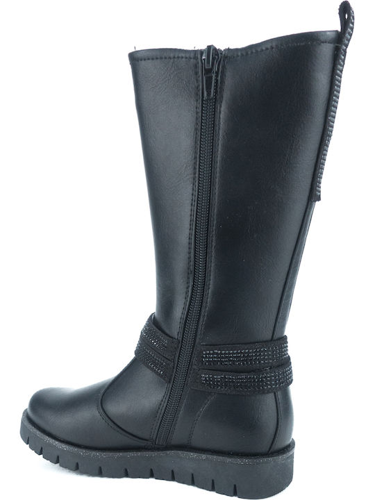 Asso Ag-9352/7955093 Black Kids Boots