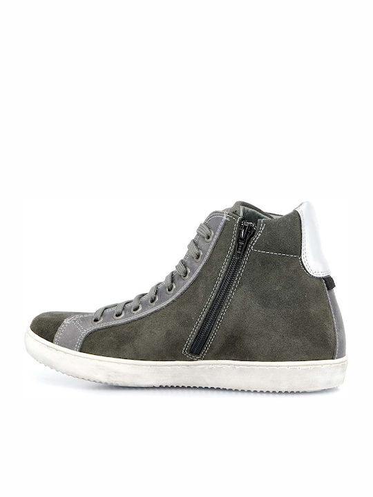 Papistas Kids Suede Kids Boots Gray