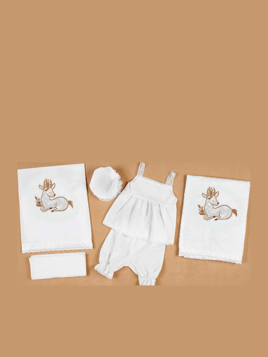 Baptism Set for Girl Little Deer Clothing Carousel 10 Pieces Pk-114
