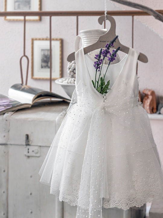Sugar N Spice White Baptism Dress made of Lace
