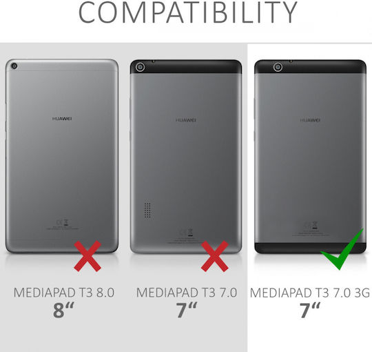 KWmobile Silicone Klappdeckel Robust Schware (Huawei MediaPad T3 7.0 3G) 43882.01