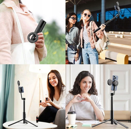 Ulanzi MG-002 Selfie Stick Τρίποδο Κινητού Bluetooth Μαύρο