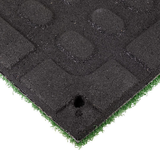 inSPORTline Rubber Gym Exercise Equipment Floor Mat Green 50x50x2cm
