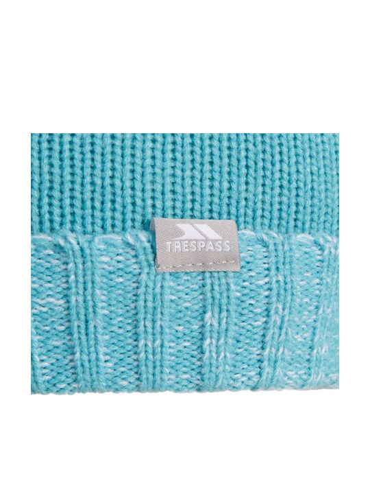 Trespass Kinder Mütze Gestrickt Türkis