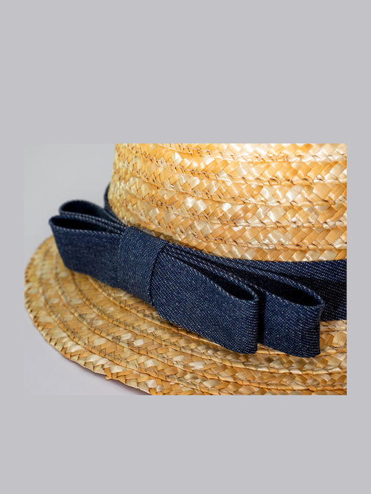 Kids' Hat Jockey Fabric Beige