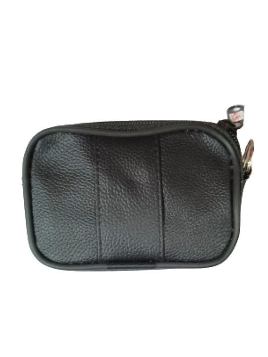 Black Leather Kids Wallet with Zipper Kriko 9x6x2cm Black Leather Kids Wallet with Zipper Kriko 9x6x2cm