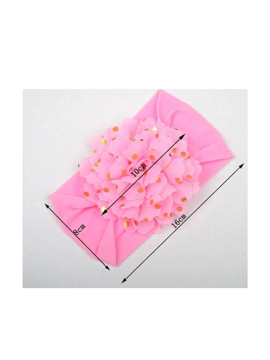 Kids' Baby Soft Hair Ribbon with Large Flower 0-8 Years Fuchsia