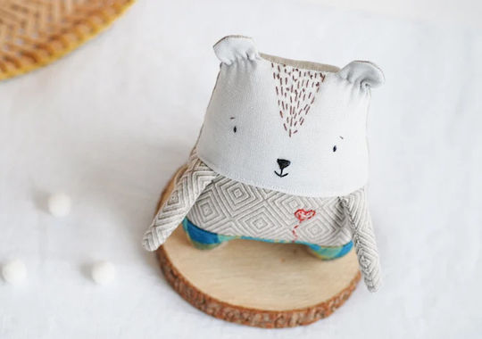 Jumata Handmade Tesătură Ursuleț Decorativ pentru Camera Copilului
