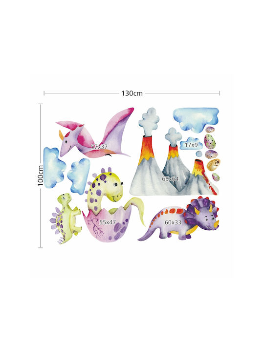 Caravelshop Детска стикерна за стена Стена 100x130бр