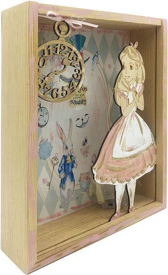 Illuminated Framed Led Alice in Wonderland Kids Wall Art
