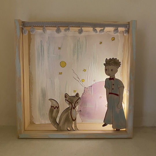 Illuminated Framed Led Little Prince Fox