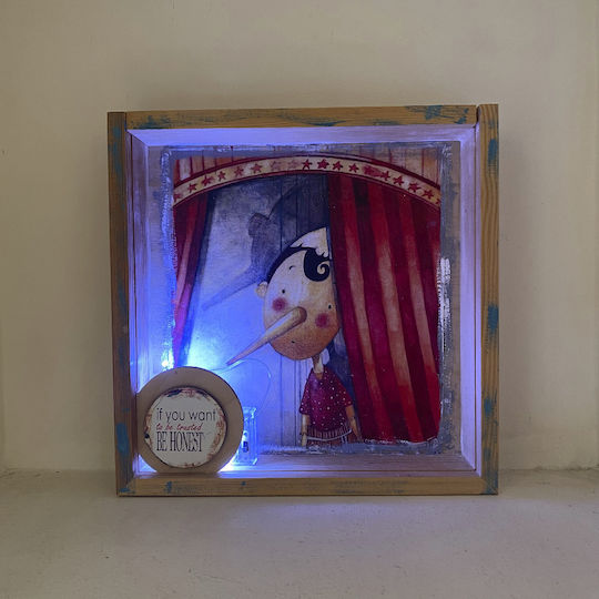 Illuminated Framed Led Pinocchio