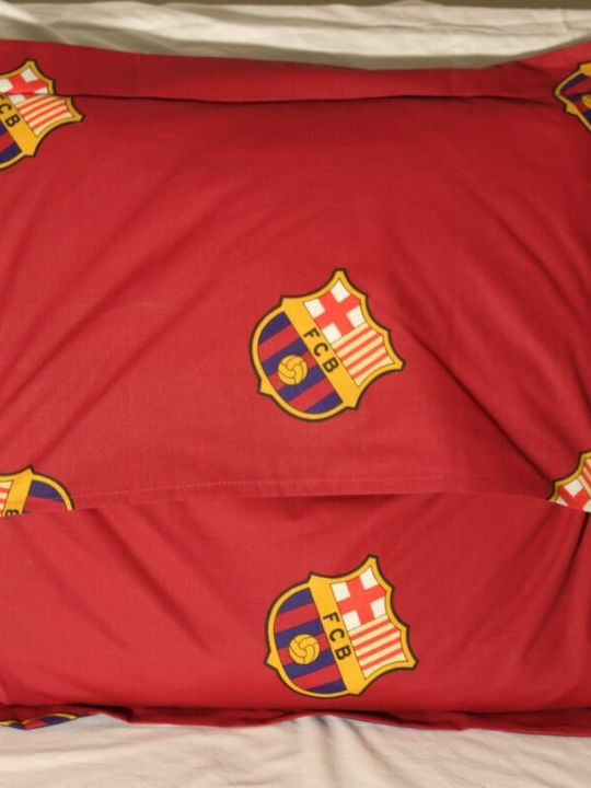 Manterol Casa Διακοσμητικό Mαξιλάριbarcelona Fcb Cd 079 Μπλε Κόκκινο Μπλε/κόκκινο 55x55+5
