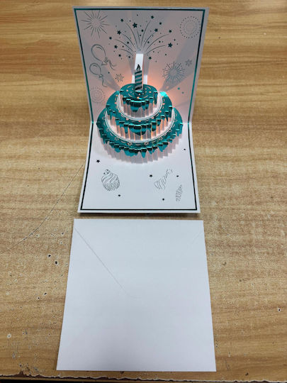 Birthday Card Playing Melody Music Light Cake Led Candle Plays Lights