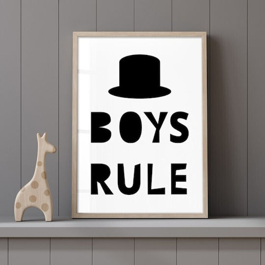 Αφίσες Poster Boys Rule Χαρτί 15x20cm