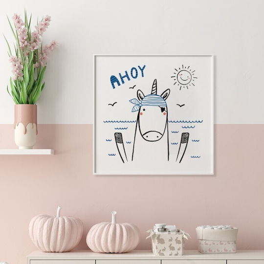 Unicorn Pirate Poster Paper 80x80cm