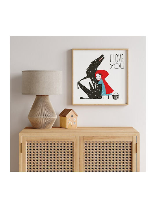 Αφίσες Poster Κοκκινοσκουφίτσα Χαρτί 90x90cm