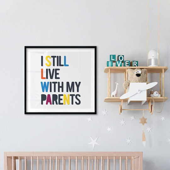 Kids Posters Poster Children's English Phrase Paper 50x50cm