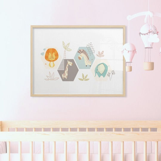 Zoo Animals Poster Jungle Paper 20x15cm