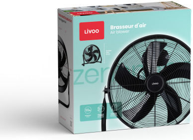 Livoo DOM508 Ventilator De Pardoseală 55W Diametru 45cm Negru