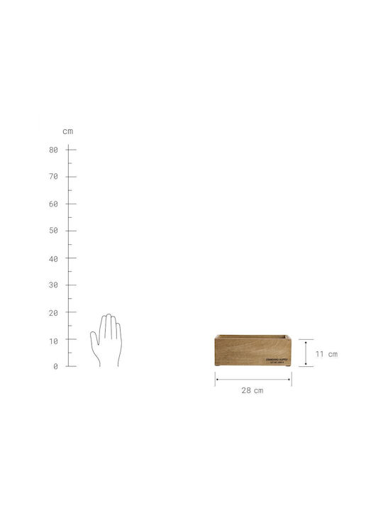 Butlers Cutie De Depozitare Din Lemn 28x11cm