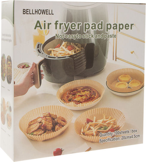 Non-stick Air Fryer Pad Paper Bellhowell 20x4.5 cm 100 pcs
