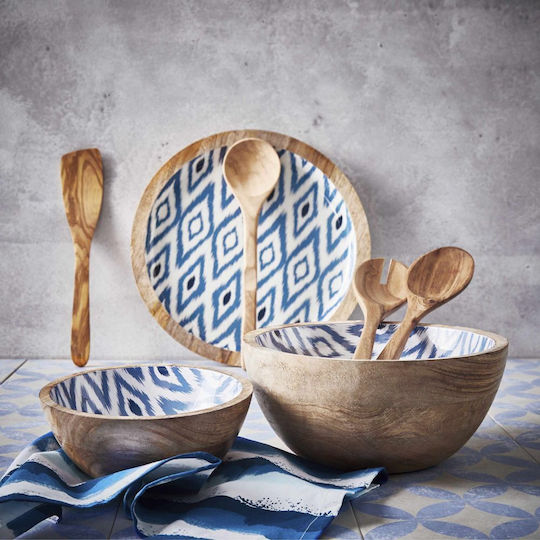 Pure Kitchen Σετ Σερβιρίσματος Σαλάτας 2 Τμχ Καφέ Ξύλο Ακακίας Σετ 2