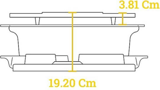 Lodge Mantemenia Tragbar Holzkohlegrill 42.5cmx22.8cm