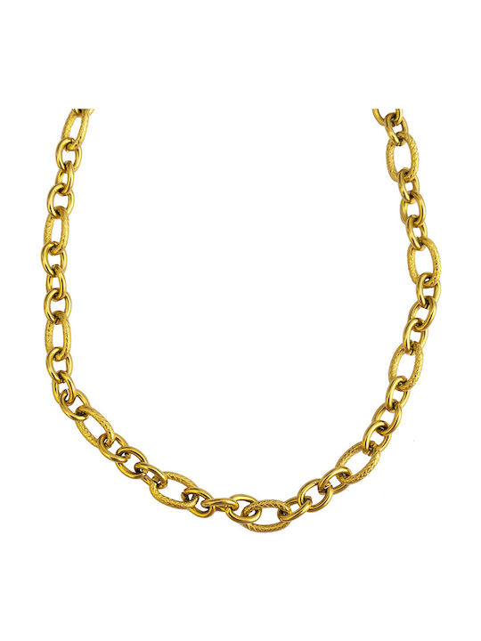 Theodora's Jewellery Gold Plated Steel Necklace 55cm Length
