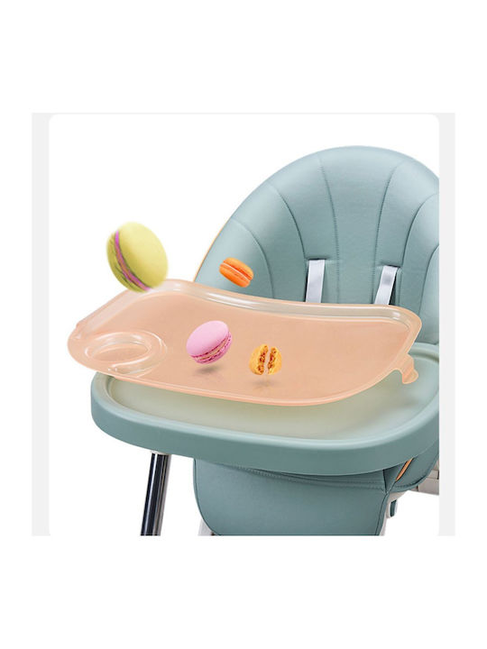 Dream House Foldable Baby Highchair with Adjustable Height Green