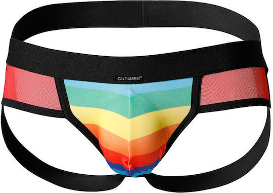 Cut4Men Мъжки секси джокстрап Jockstrap Rainbow