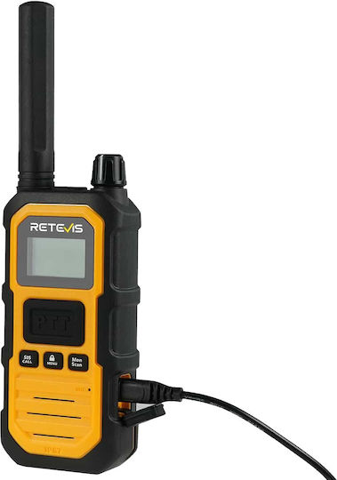 Retevis RB648P Ασύρματος Πομποδέκτης UHF 5W με Μονόχρωμη Οθόνη Σε Κίτρινο Χρώμα
