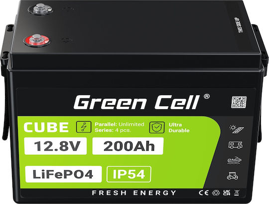 Green Cell Батерия UPS с Капацитет 200Ах и Напрежение 12.8V LFPGC12V200AH 1бр