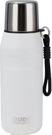 Μπουκάλι Θερμός Ανοξείδωτο / Πλαστικό 650ml White