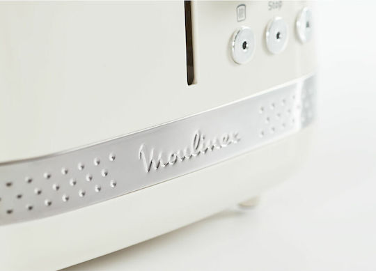 Moulinex Φρυγανιέρα 2 Θέσεων 850W Λευκή